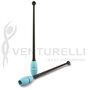 Venturelli 45cm Gym CONNECTABLE Rubber Varnish Clubs Black-Light Blue