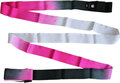 Wedstrijdlint Pastorelli 6.2 meter lang, Black-Fuschia-White